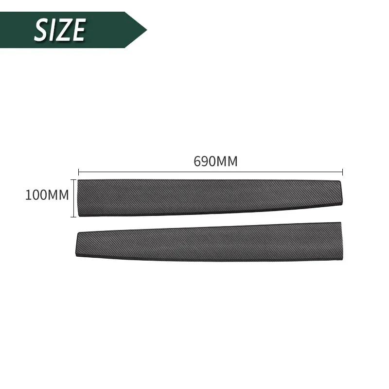 For Tesla Model 3 Model Y Dashboard Panel Stickers Center Console Decor Trim For Tesla Accessories ABS Decals Carbon Fiber Look