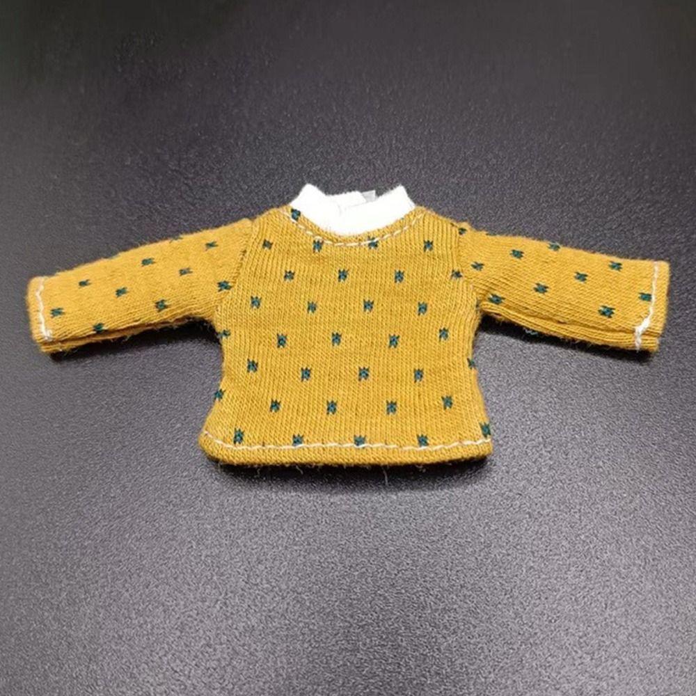 Dolls for 1/11 OB11 Doll Doll Cotton T-shirt Doll T-shirt Socks Cotton Dot Blouse DIY Doll Clothes