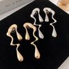 2025 Retro Metal Water Drop Studs: Unique European & American Design Earrings