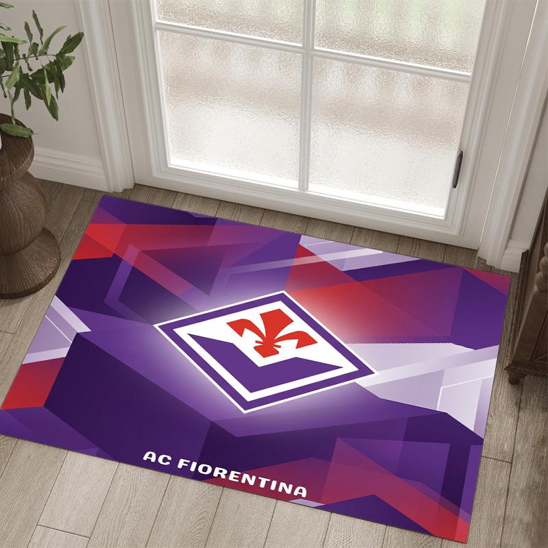 Fiorentina FC Design Crystal Velvet Carpet Cozy Non?Slip Printed Rug For Bedroom Living Room Entrance