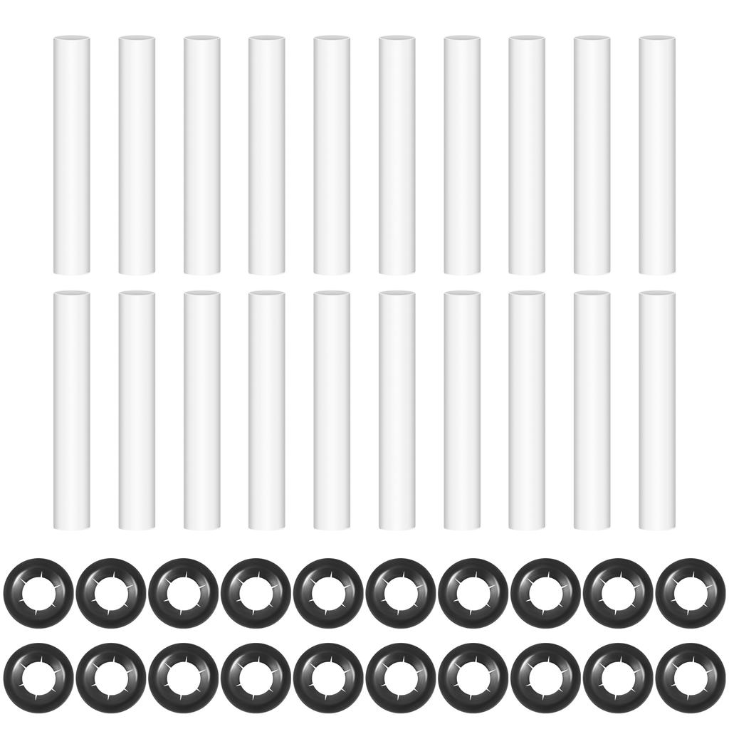 20Pcs New Hinge Quiet Roller Sleeves ABS Garage Door Hinge Rollers Noise Reducing Garage Door Hinge Roller Sleeves for Garages