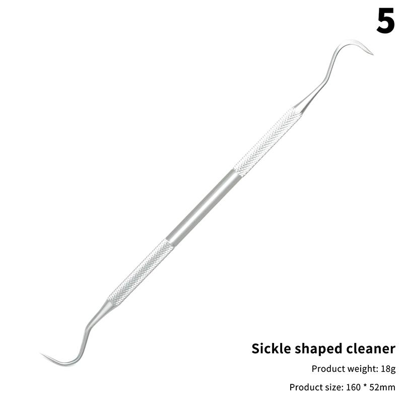 

Инструменты для чистки зубов из нержавеющей стали, стоматологическое зеркало, двойной зонд, серповидная мотыга, очиститель зубов, стоматологические инструменты, набор для ухода за полостью рта