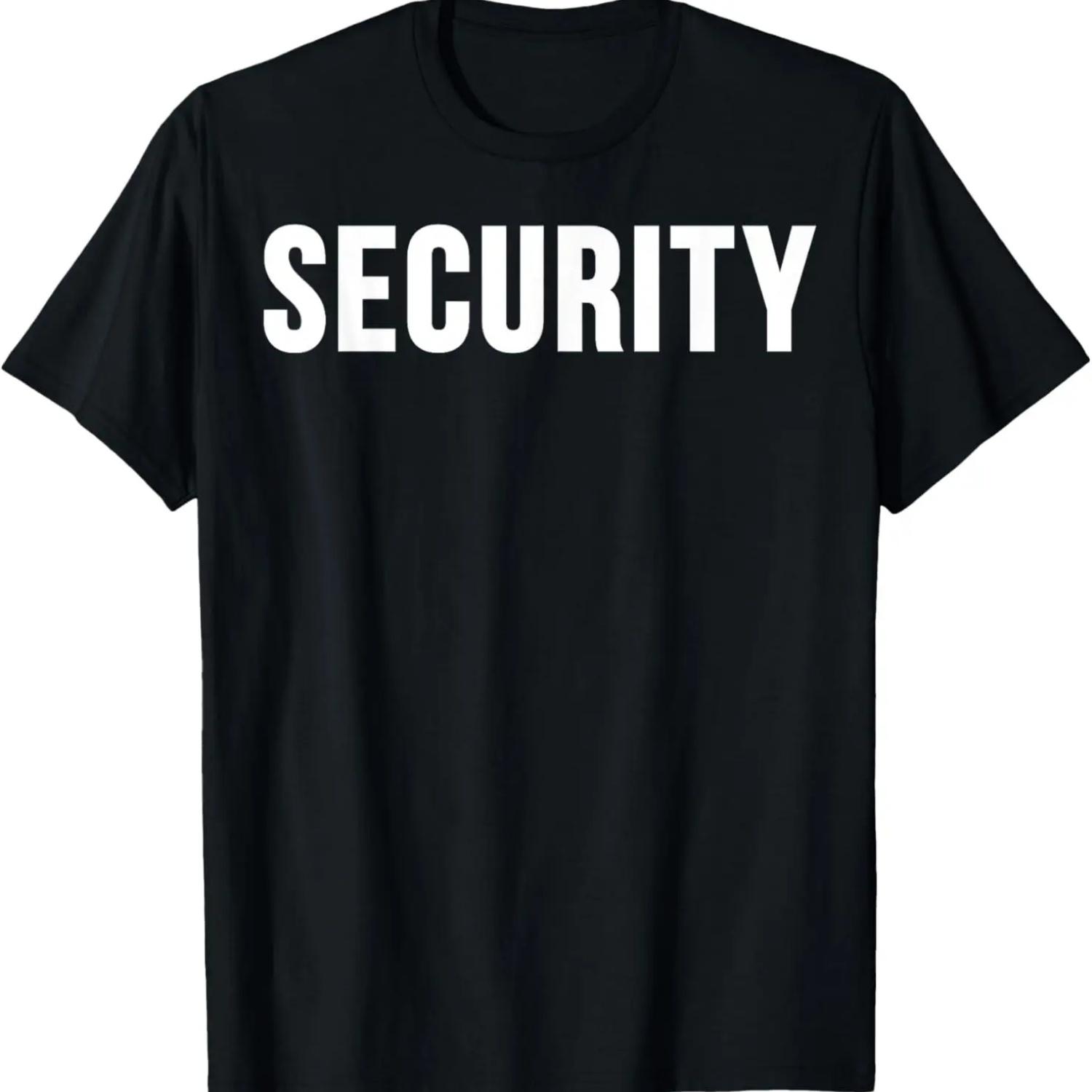 Security T-Shirt Printed Front Back - Event Staff Security S
