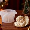 Reusable Silicone Mould for Making Angel Shaped Candle Soap and Craft with Artistic Styles