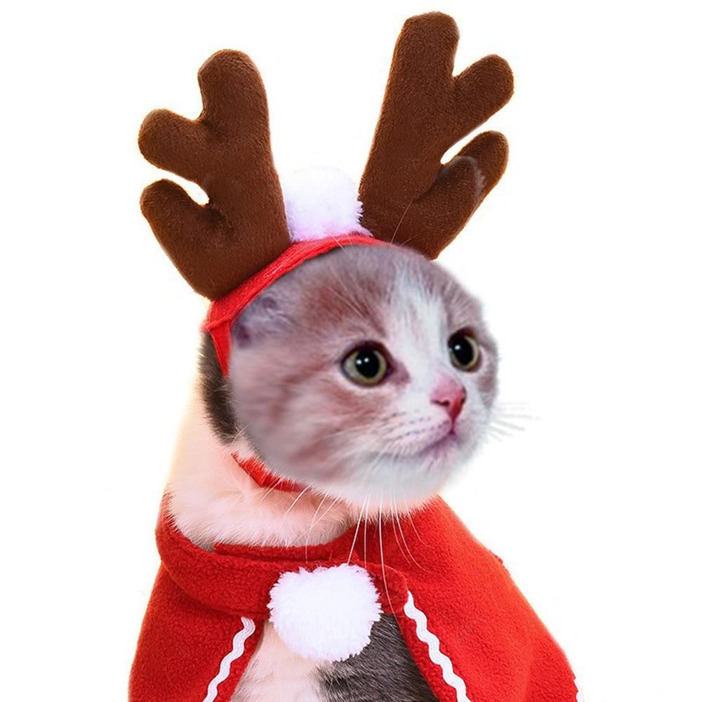 Cute Pet Christmas Outfits for Cats and Dogs Great for Holiday Decoration