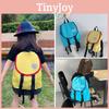 Childrens Color Solid Backpack Canvas Large Capacity Curved Shoulder Straps