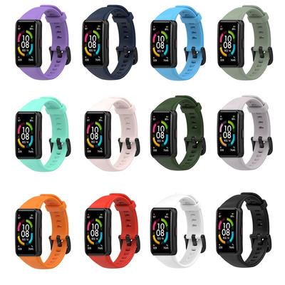 Silicone Band for Honor Band 6 for Smart Watch Wrist Strap Loop Bracelet Replacement Waterproof Belt Sweatproof