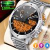 2025 New Smart Watch Man 1000mAh Long Standby Outdoor Smartwatch Men LED Flashlight Waterproof Heart Rate Sport BT Call Smartwatches
