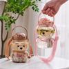 Reisebecher Kawaii Kinder Einwandig 1000ml Trinkgeschirr Becher Tasse Sport Sommer Flaschen Für Wasser Trinkflasche Bär Outdoor