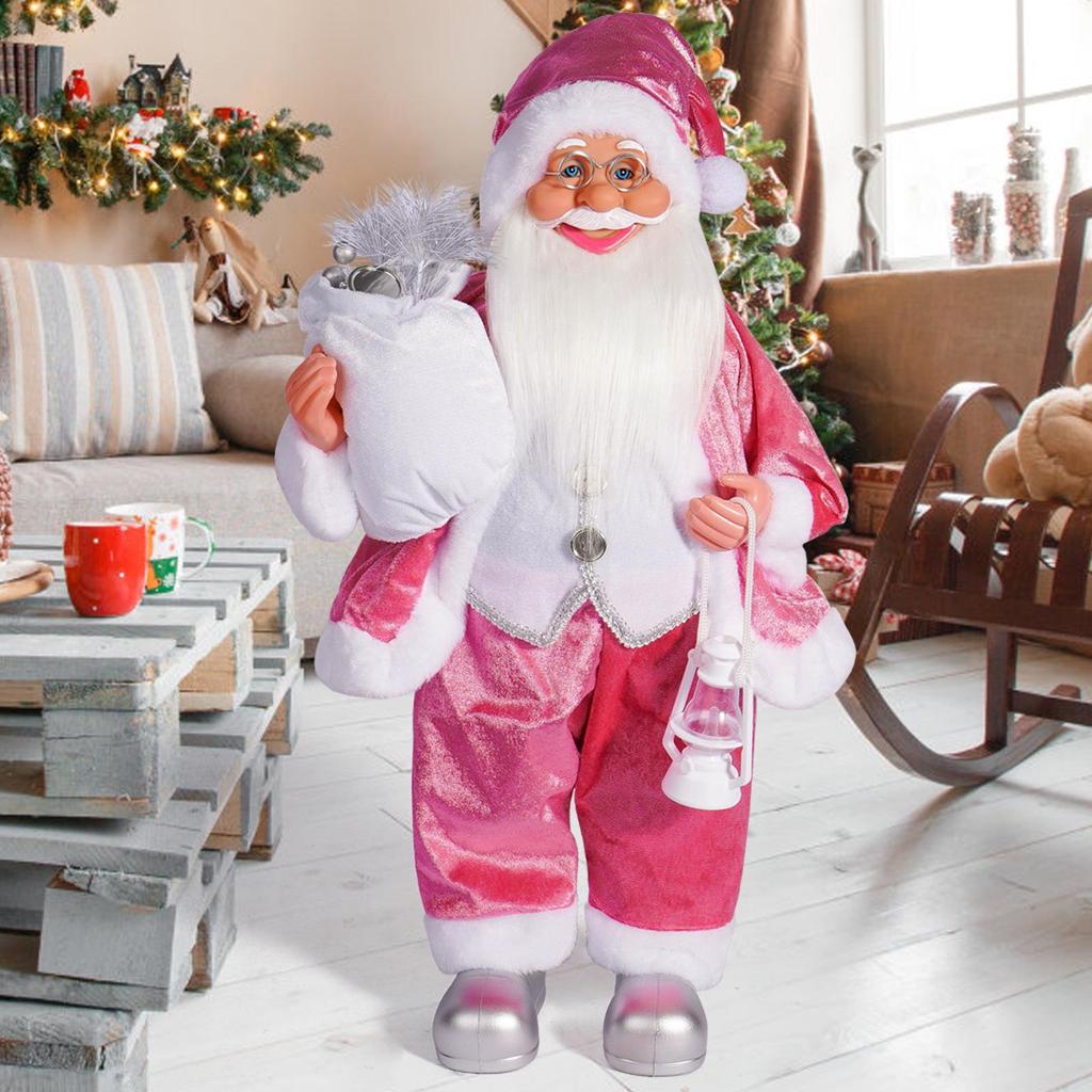 24-inch Santa Claus Standing Doll Christmas Window Decoration, Ornament & Children's Gift