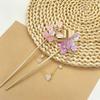 Three-Flower Butterfly Updo Hairpin – Elegant Women's Ancient Style Xiuhe Hair Accessory