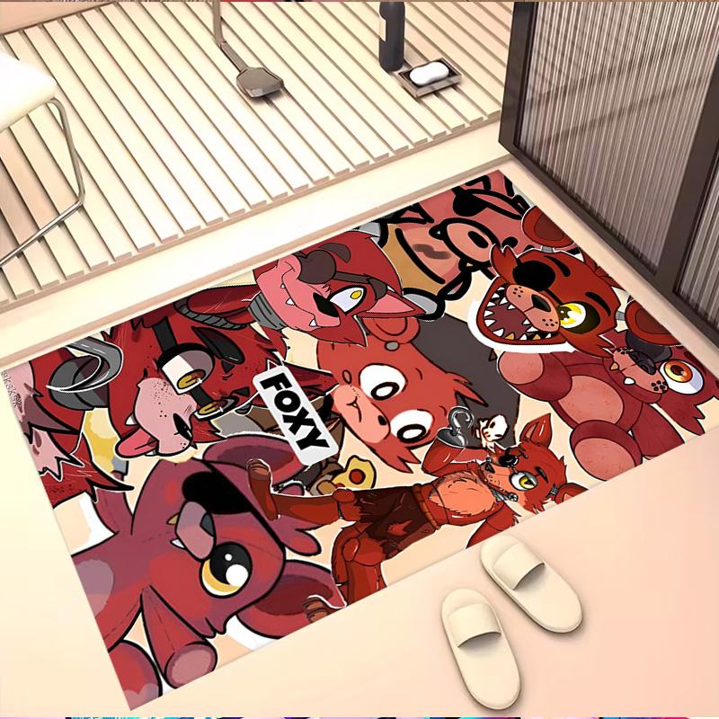 Five Nights at Freddy's Druckteppich, Waschbarer Bodenteppich, Für Eingangsbereich Schlafsaal Waschküche Büro Arbeitszimmer, Heimdekoration Geburtstag Weihnachtsgeschenk