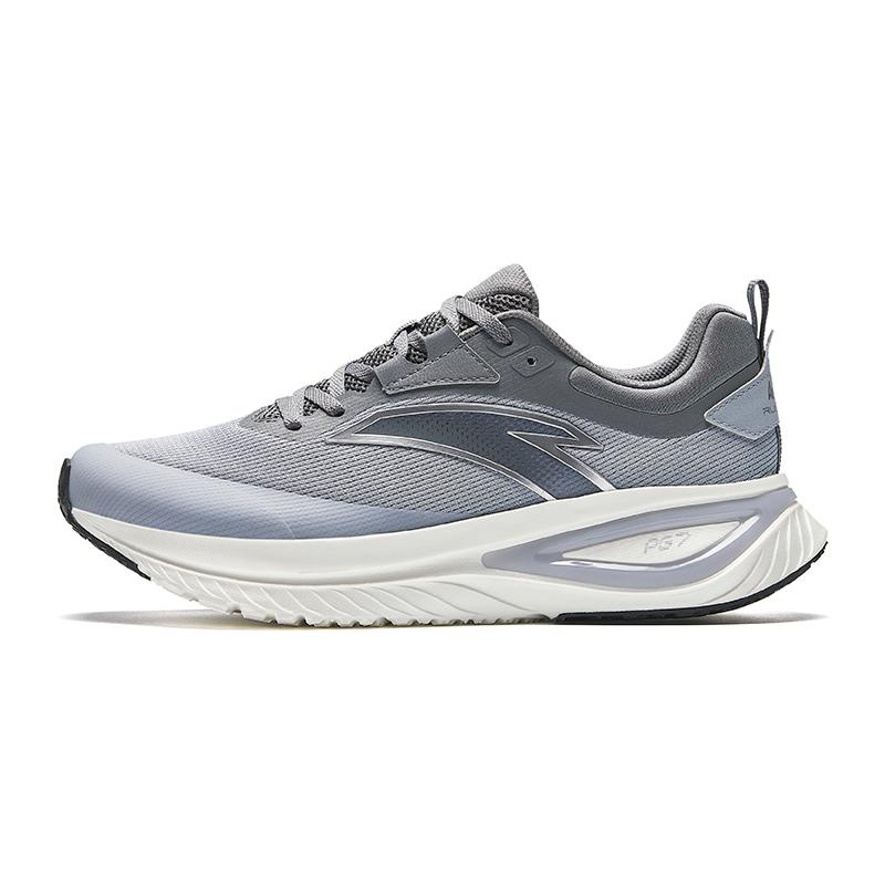 Anta Cushioning Abrasion Resistant Breathable Low Top Running Shoes Men's Gray Sneakers