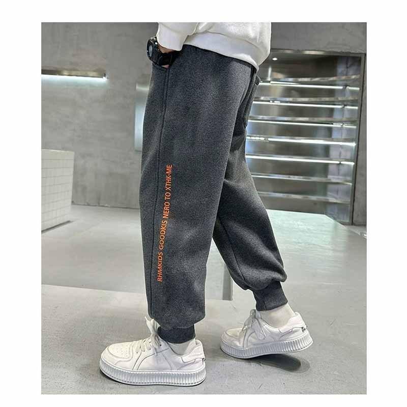 Jongens Plus Fluweel Broeken Kinderen Dikke Broeken Winter Warm Gevoerde Joggingbroeken Kinderen Casual Onderkleding 5-14 Jaar