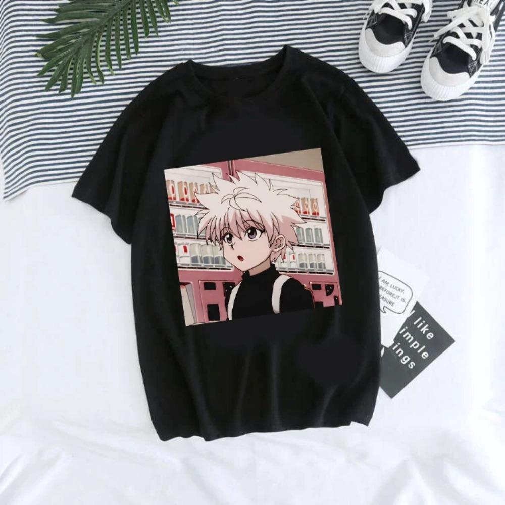 Anime Hunter X Hunter Tshirt Japan Unisexga Hisoka Killua Zoldyck Kawaii Funny T Shirts Kurapika Devil Eye Short Sleeve Tee Tops