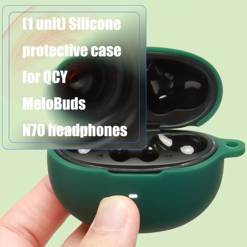 Earbud Skin Silicone Housing Soft Case Dustproof Guard Protective Shell Cover Damage Prevention Sleeve for MeloBuds N70