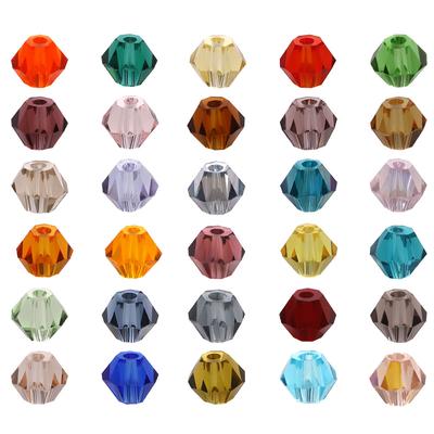Mărgele de Sticlă cu Cristale Austriece Fațetate de 4MM Formă Biconică Distanțiere Mărgele Vrac pentru Realizarea Bijuteriilor DIY