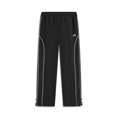 Li Ning Série Lifestyle Sportif Pantalon Jogger Uni Résistant aux UV Coupe Ample Bas Femme Noir AYKU532-2