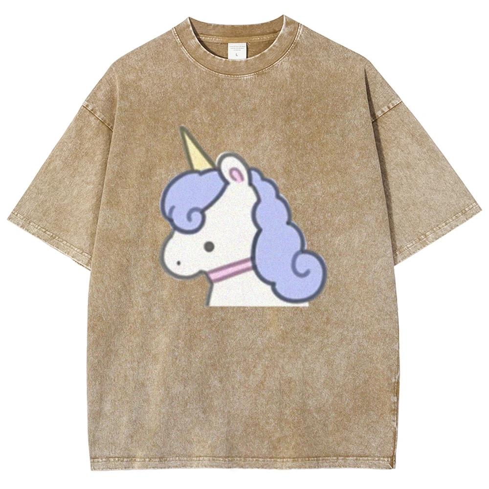 Koszulki graficzne Y2K Koszulki z krótkim rękawem T-shirty Urocze zwierzęta Nadruk Top Ubrania High Street Vintage Streetwear Lato