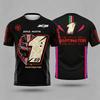 Sommer Mode Lässige Oberteile T-Shirts Martinator 89 Racing 3D Druck T-Shirt Totenkopf Grafik Herren Motorrad Sport Rundhals Kurzarm T-Shirt
