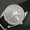 REFURBISHED AUTOMATIC SEIKO 5 MENS WATCH JAPAN MADE BLACK DIAL CUSTOM A440095-2 QV90-a440095