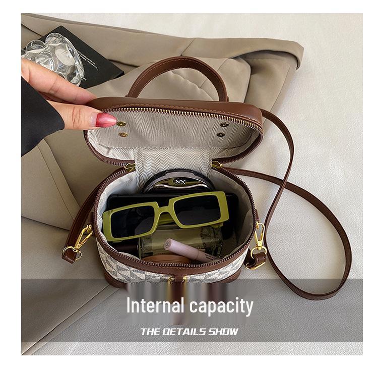 2025 Korean Style Printed Letter Women's Crossbody Bucket Bag - Spring Fashion