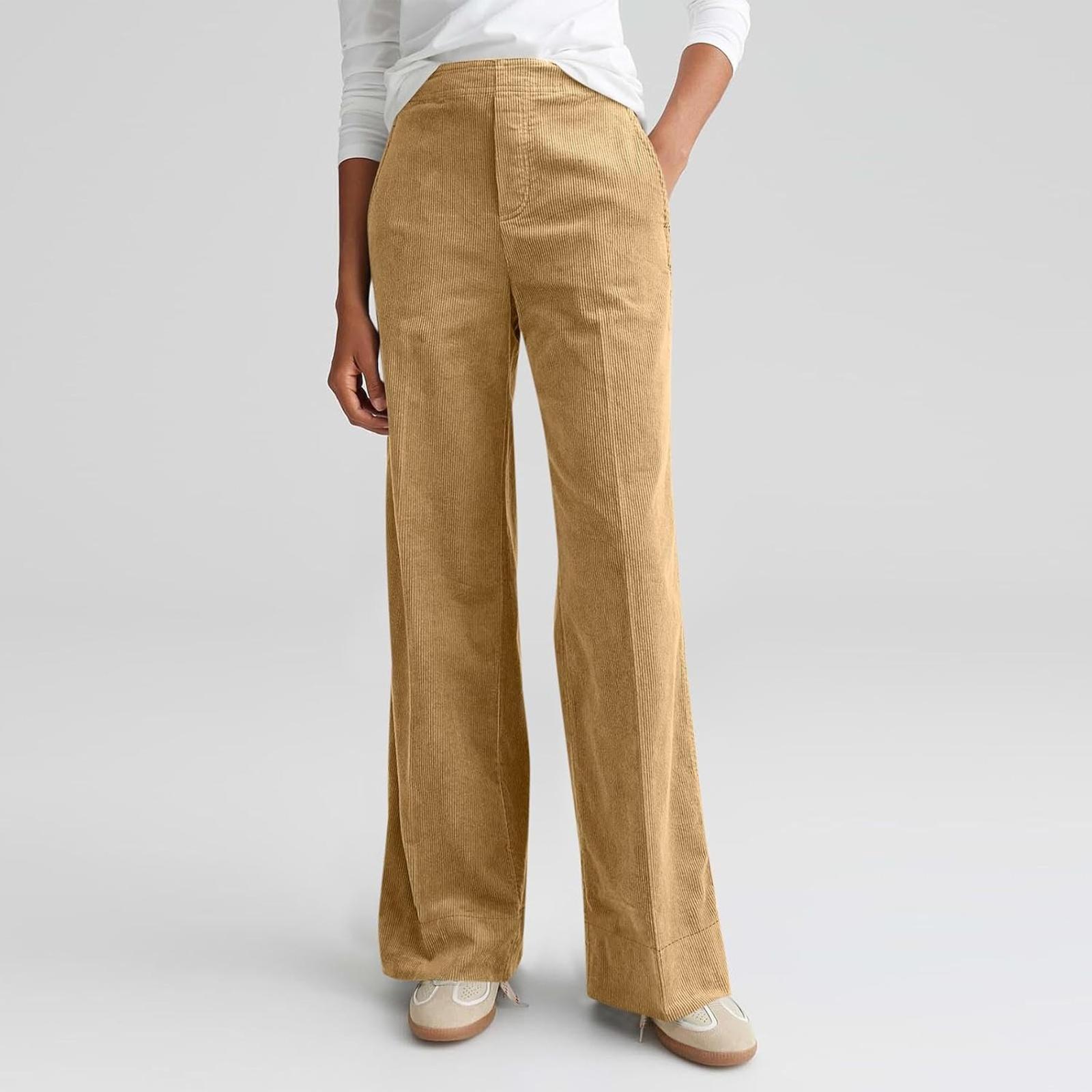 

Women s Fashion -Color Casual Pants XL хакі