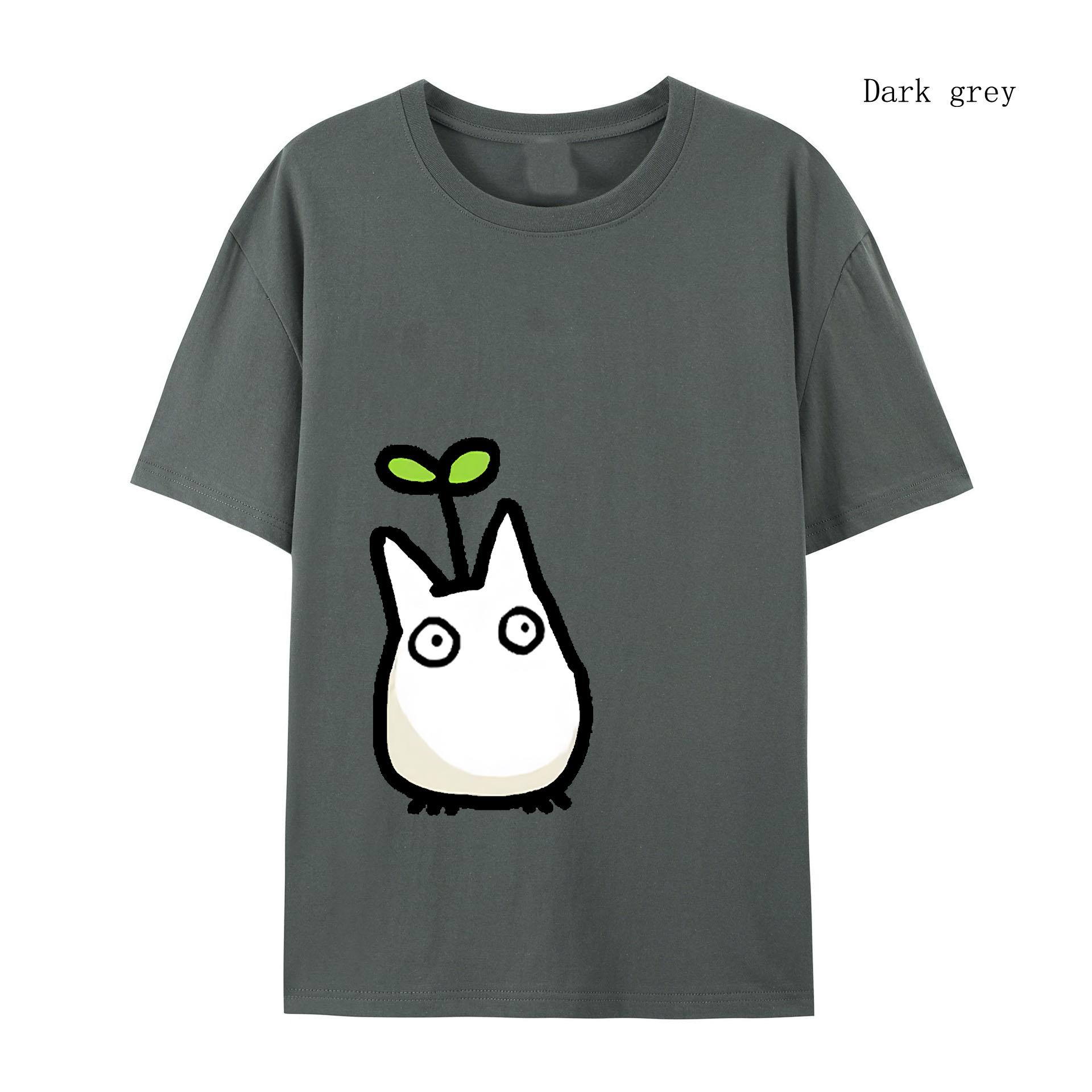 

Женская футболка Футболка Studio Ghibli Футболка Тоторо Футболка Осень-Зима Японская футболка Аниме Принт Мужская футболка L