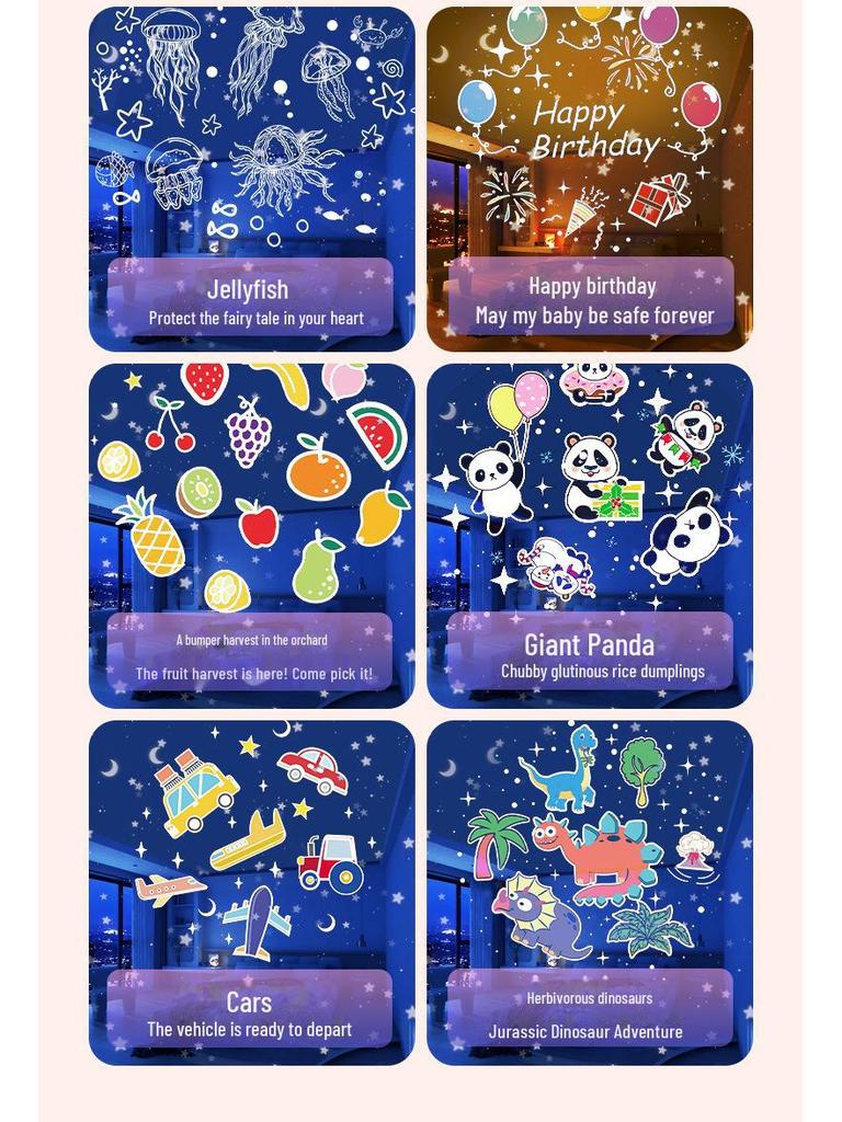 Dreamy Rotating Starry Sky Music Projector Lamp for Kids' Bedroom