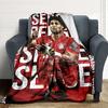 Soccer Celebration Moment Blankets Flannel Printed Breathable Warm Throw Blanket for Home Office Bedspreads 0708a70