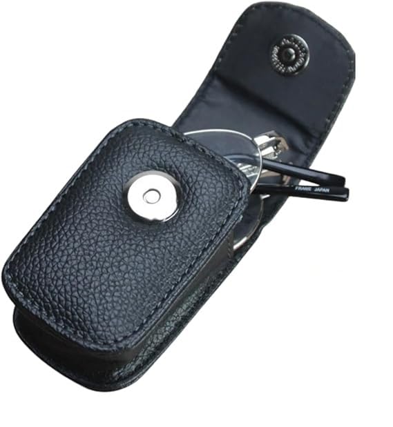 Folding Eyeglasses Folding Reading Belt Clip [SELECOCO] Case, Leather, Glasses, Glasses, Portable, Stylish, (Black) чёрный