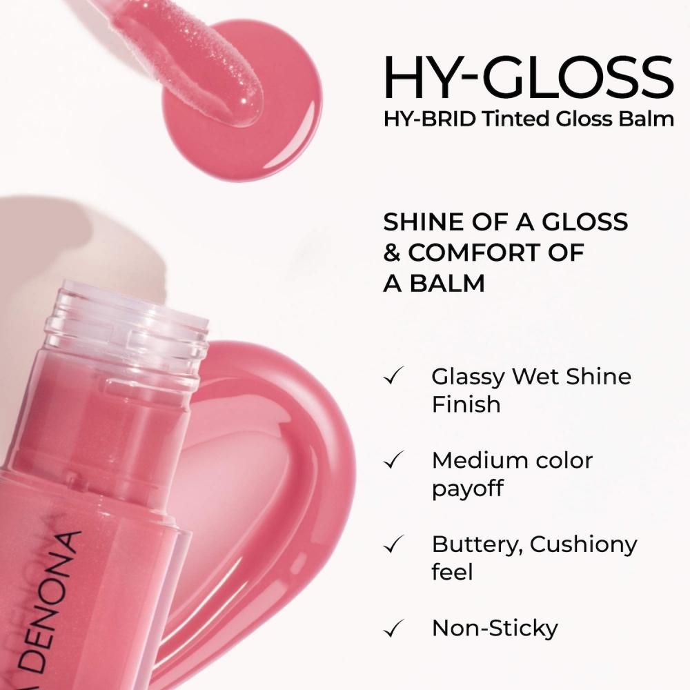 Natasha Denona Hy Gloss Tinted Lip Gloss Balm 0.27 Oz 8 Ml Cherry Blossom Natural Nude Pink