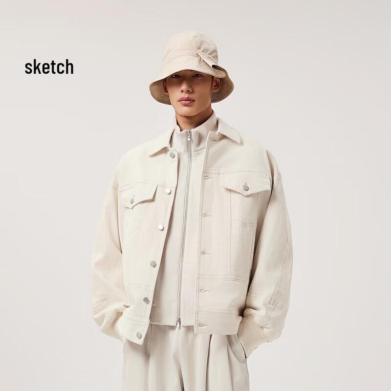 

CROQUIS Men s 2024 Spring Cottonseed Denim Casual Jacket L