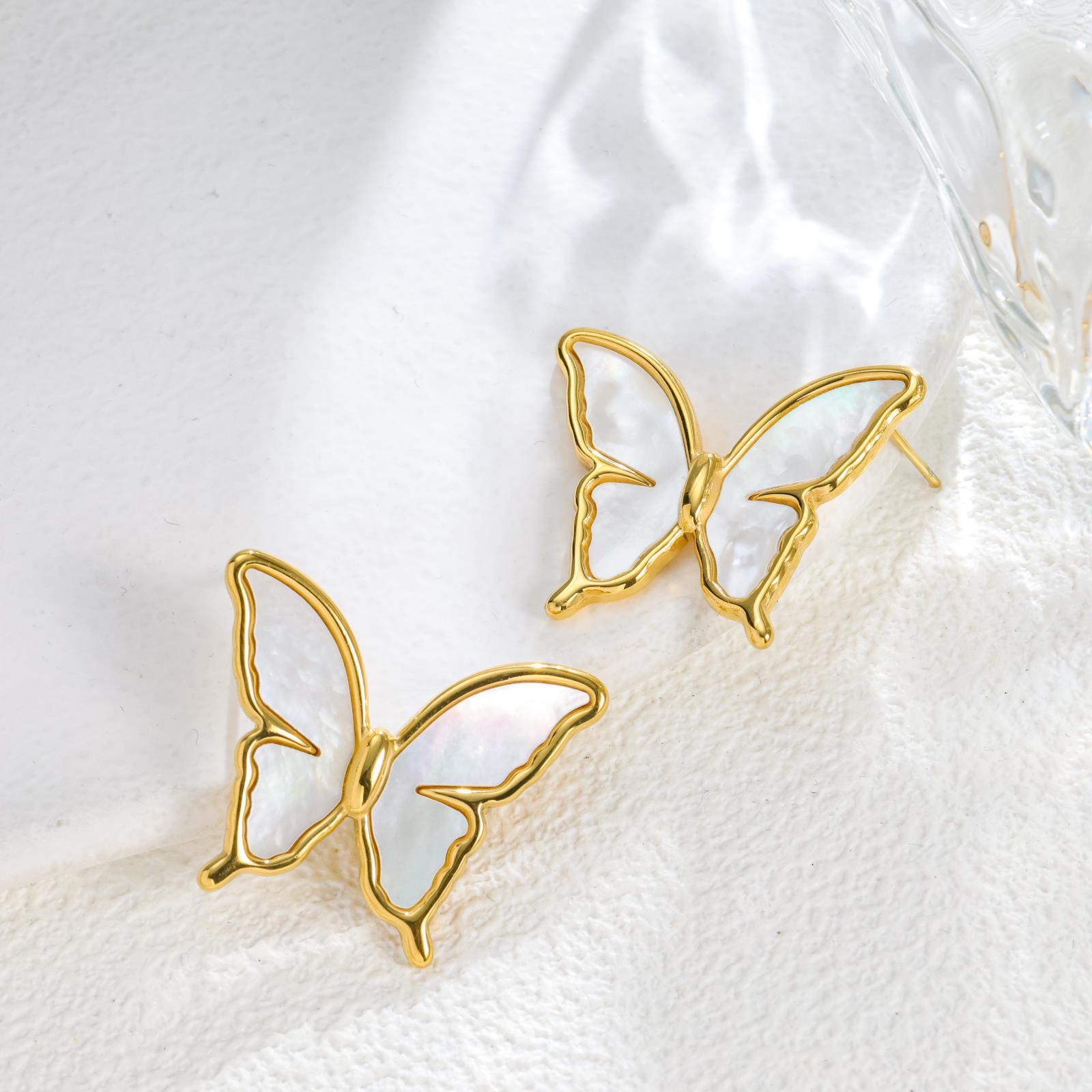 

Premium Fritillary Butterfly Stud Earrings Women s Niche Design Earrings Light Luxury Exquisite Versatile Earrings