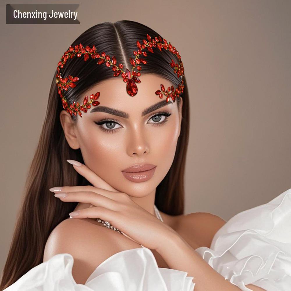 Chenxing Rhinestone Headband Wedding Bridal Updo Hair Accessory CX599