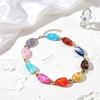 Colorful Chunky Beaded Necklace for Women Resin Beads Short Necklace Bohemian Style Chunky Choker for Summer Beach Holiday Party Vacation