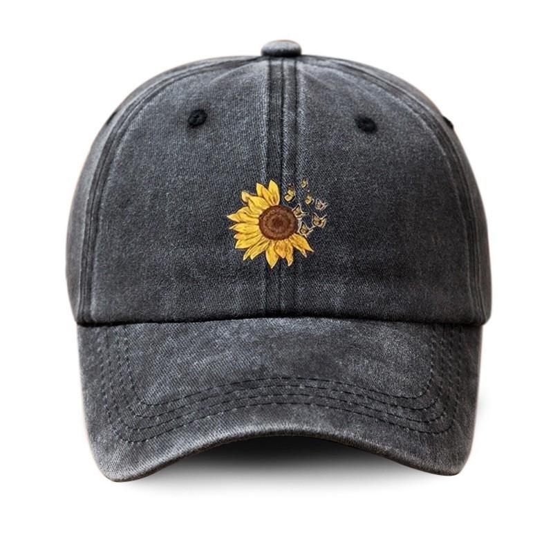 Adjustable Denim Cotton Baseball Hat With Sunshade And Windproof Features For Men Women