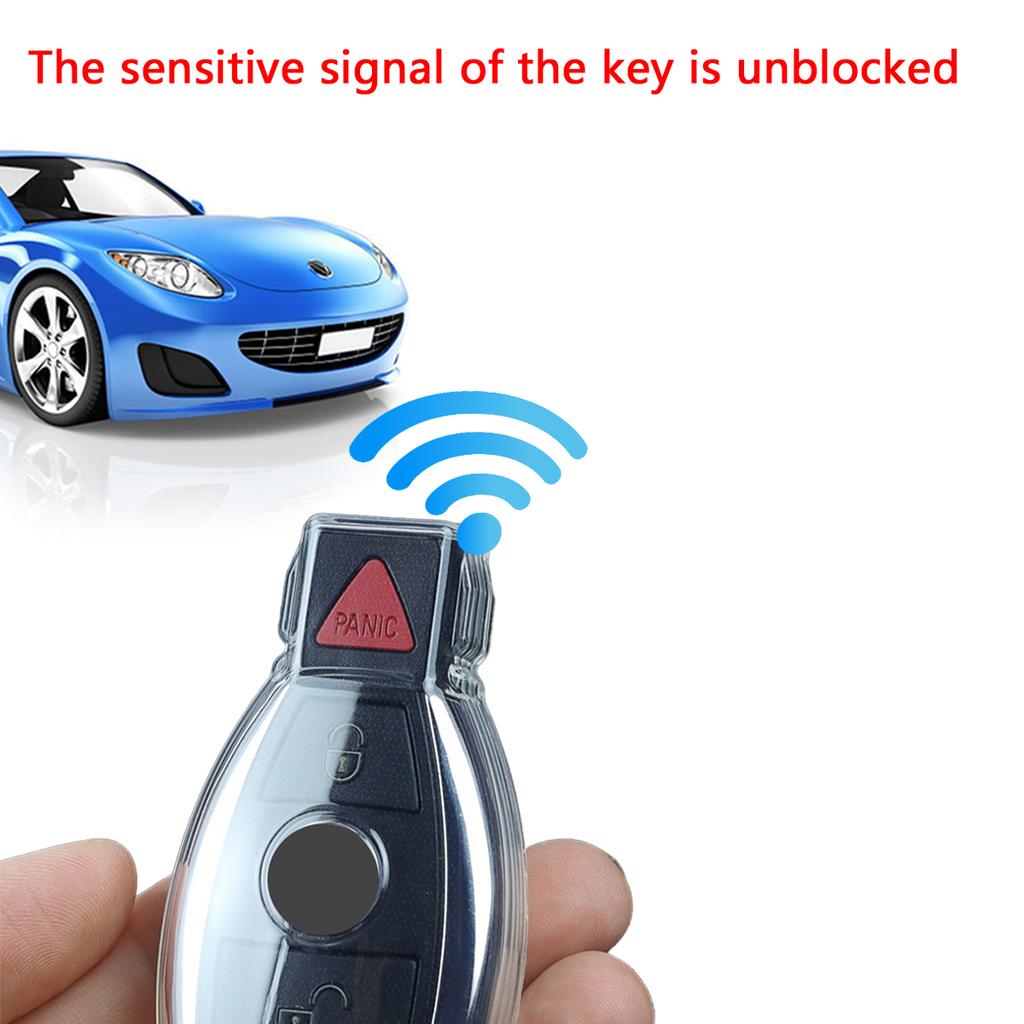 Transparent Tpu Car Key Case Accessories For Mercedes Benz W176 W246 W204 W205 W212 W221 W166 X253 C253 W463 C117 C218 X156 R172