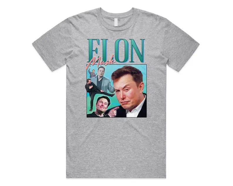 T-shirt Elon Musk Hommage Tee Top Grappig Meme Icoon Legende Jaren '90 Jaren '80
