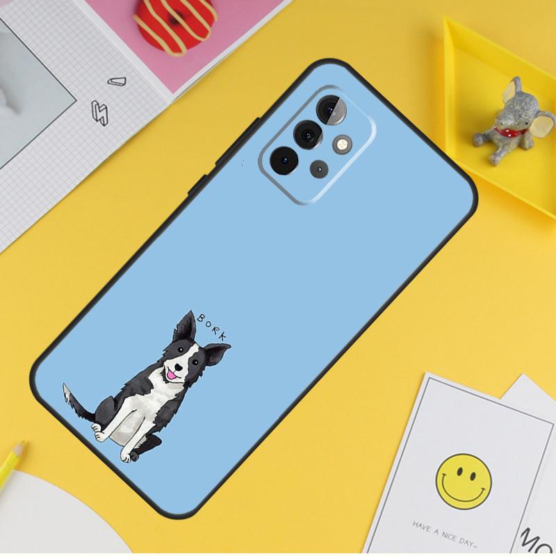 Border Collie Dog Case For Samsung Galaxy A53 A33 A23 A13 A06 A56 A16 A36 A55 A35 A17 A54 A34 A14 A52 A32 A15