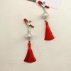 1 Pair Metal Bells Nipple Clamps With Tassel Nipple Ring Flirting Teasing Exotic Access Breast Enlargement