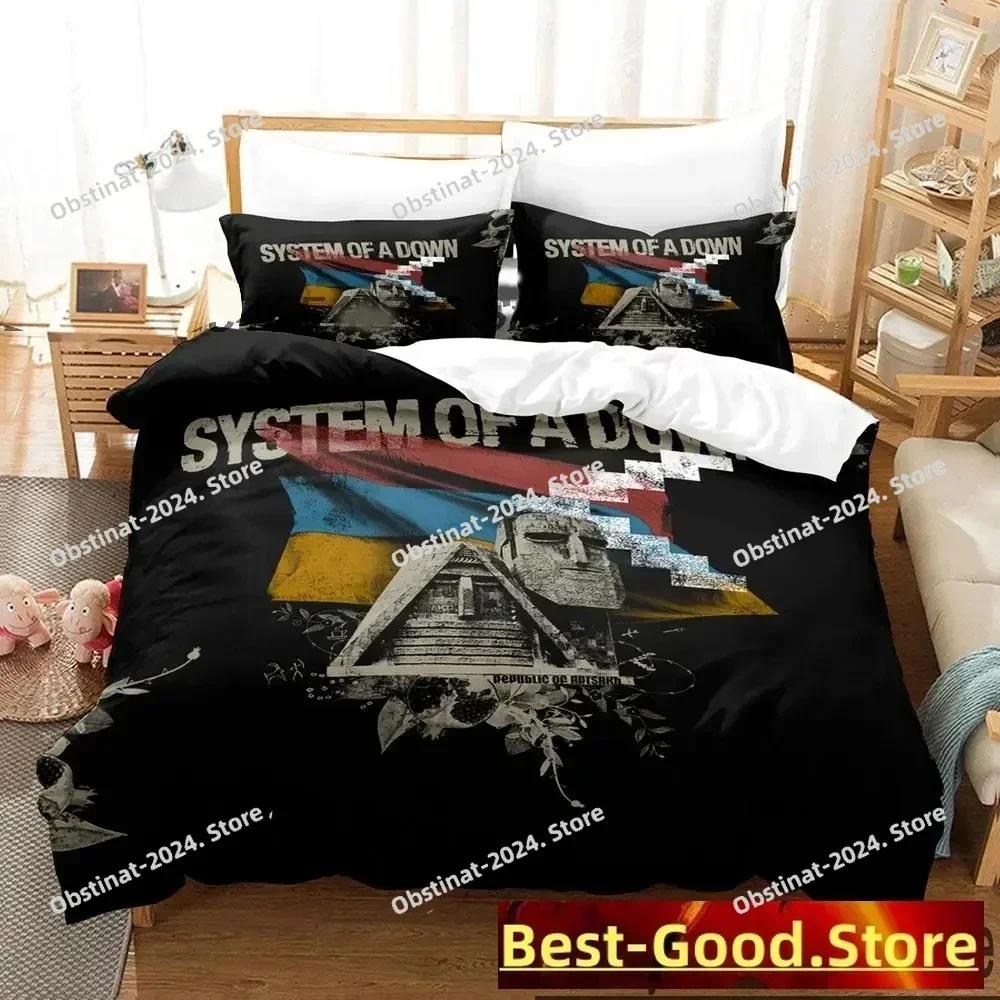 3D System Of A Down Bedding Set Printed single Comforter Quilt Bed Cover Duvet Cover Pillow Case 3 Pieces Sets Kids Adult Size