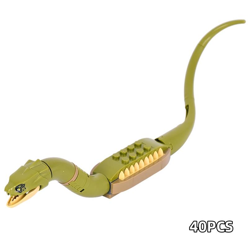 1 ks Kouzelný bazilišek had Stavebnice Dvojpodlažní autobus Hračky Cihličky pro děti Dětský dárek