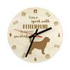 Otterhound - Clock with Dog, Wooden Clock with Engraving, Personalised Clock by