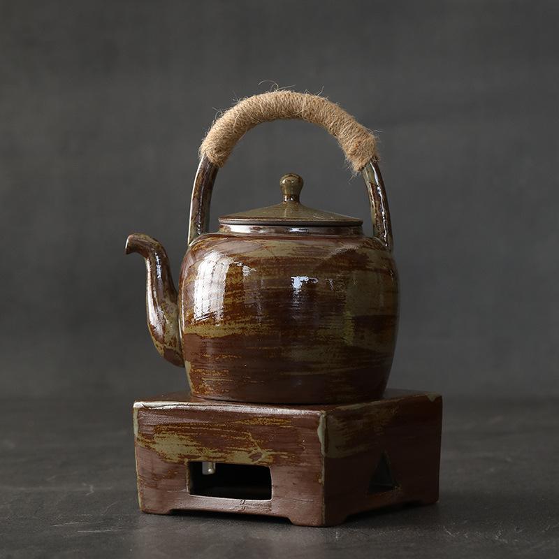 Japanese Stoneware Warm Tea Stove Small Stove Candle Tea Insulation Tea Maker Around the Stove Tea Stove Retro