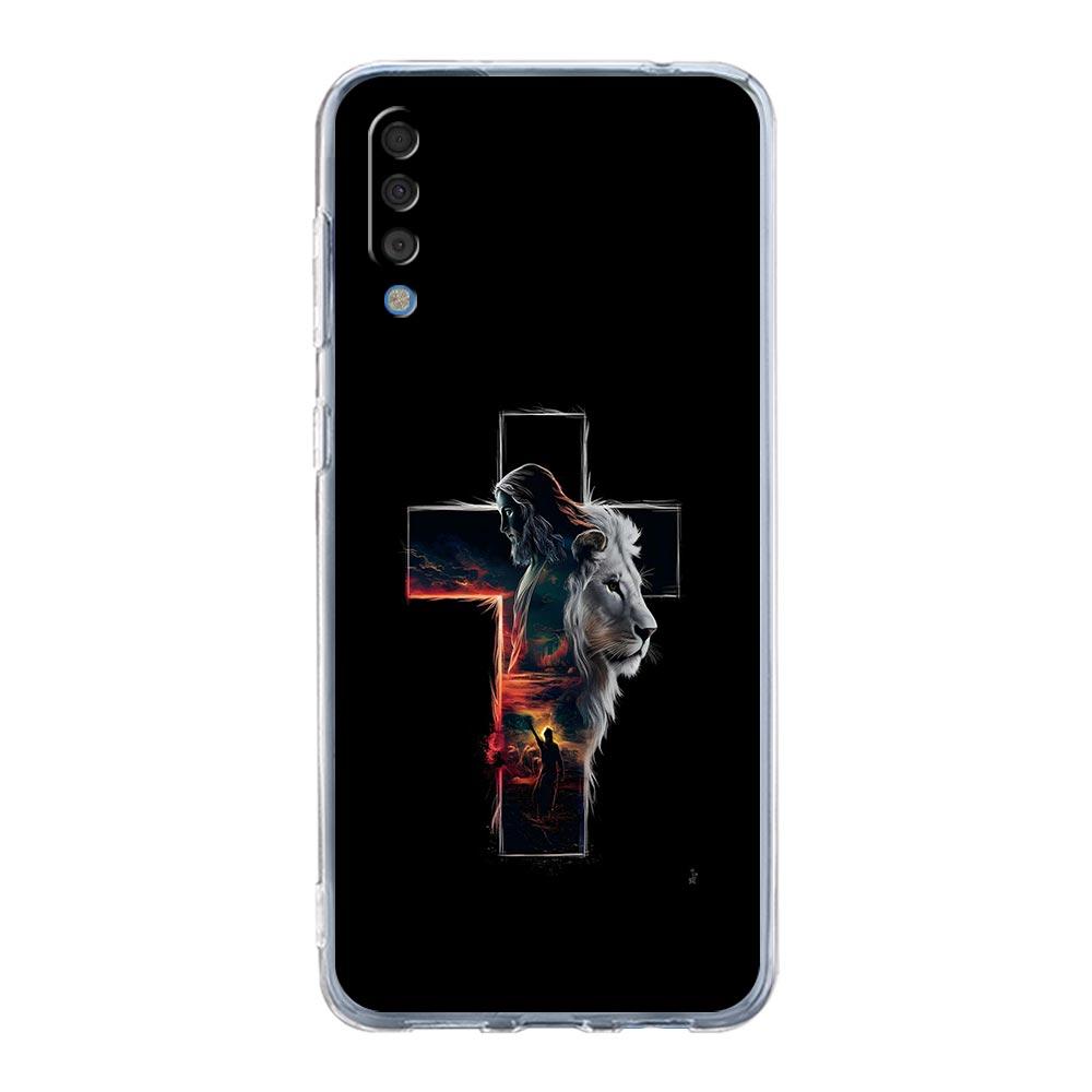 Case For Samsung A56 A36 A26 A16 A14 A12 A22 A32 5G A34 A42 A52 A54 A50 A70 A40 A20E A20S A06 Cover Bible Jesus Christ Cross