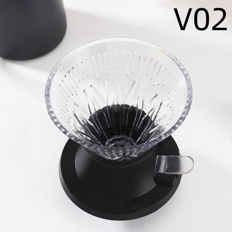 Cana Filtru Cafea reutilizabilă tip picurare filtru hârtie cafea preparată manual imersie vas filtru în formă de V pâlnie cu comutator