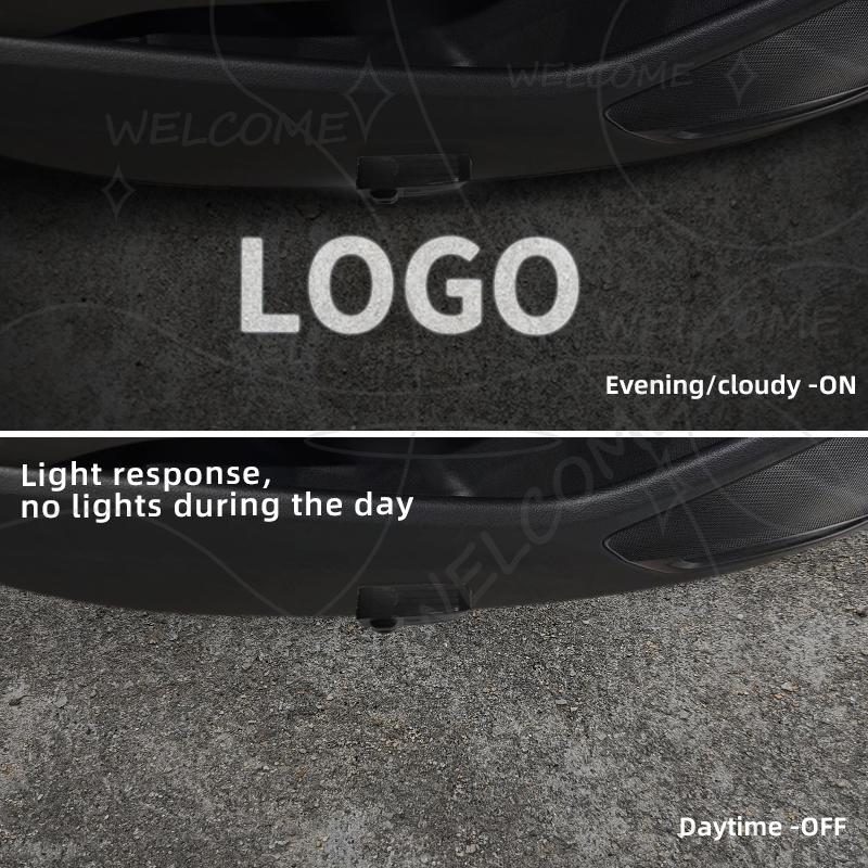1/2Pcs For Opel Vauxhall VXR OPC Line GTC Logo Car HD Projector Lamp LED Auto Door Welcome Light Interior Decoration Accessories