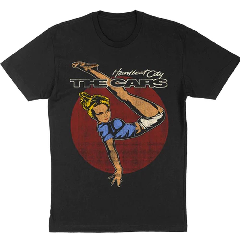 VTG The Cars heartbeat city T-shirt black Cotton Tee S to 345Xl XA1178 Unisex T-Shirt M