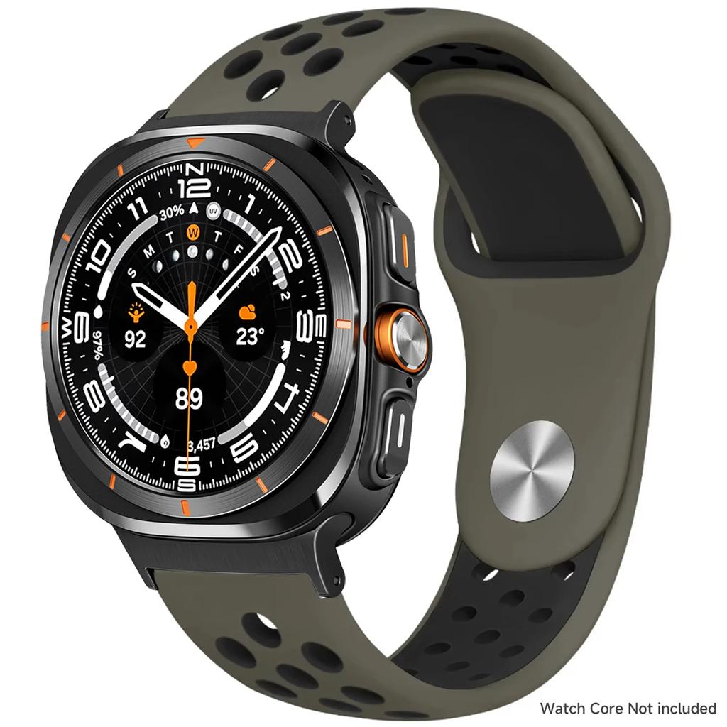 Silicone Strap For Samsung Galaxy Watch 8 40mm 44mm 8 Classic 46mm Sports Breathable Bracelet For Galaxy Ultra 2025 47MM Band